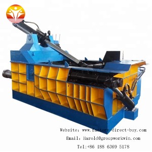 Hydraulic aluminum scrap baler with 100% quality protection
