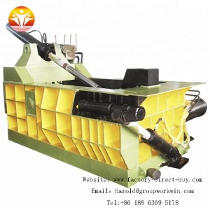 Hydraulic aluminum scrap baler with 100% quality protection